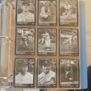 Classic Baseball Trading Card Collection